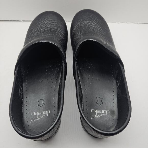 Dansko Men's 11.5-12 45 Pro Professional Black Leather Clogs Shoes Work - Picture 7 of 9